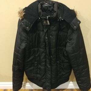 YMI Puffer coat with detachable faux fur hood size XL